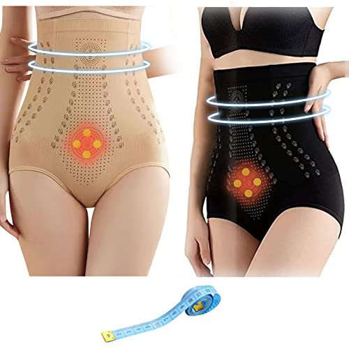 XTDMJ Unique Fiber Restoration Shaper, 2pcs Damen Butt Lifter Unterhose Mit 1 einem weichen Lineal,Elastisch Body Shaper, Bauchkontrolle Butt Lifter Unterhose Hohe Taille Shapewear