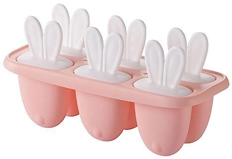 Moule à glace réutilisable en forme de lapin - Rose