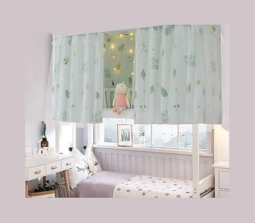 Kinder Betthimmel Kura Bett Mädchen Hochbett Bettvorhang Bettvorhang Verdunklung Studentenwohnheim Schlafzelt Staubdicht Etagenbett PrivatsphäreSchutz Bett Gardine Kinderzimmer 1.15x2m 1/2/3 Pcs