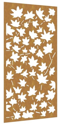 vidaXL Garten-Wanddeko 105x55 cm Cortenstahl Ahornblatt-Design