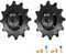 DJC 12s Fahrrad-Riemenscheibe, Keramiklager, 2 Stück, Spannung für Rival Force AXS, eTap T-Type Di2, 11T, 12T, 13T, 14T, MTB, Rennrad, Schaltwerk für Shimano für Sram (schwarz, 2 Stück, 12 T)