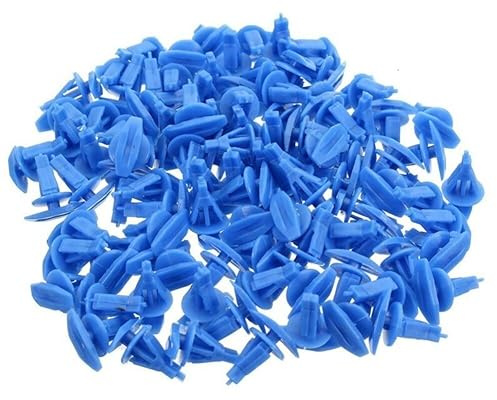 100 Stück Auto Tür Dichtungs Clip,Asudaro Autotür Halteklammern Universal Türverkleidung Klammern Ersatz Autotür Dichtung Halteklammern Nylon Befestigung Clips Kompatibel Mit A-L-T-I*M*A Blau