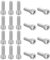 PATIKIL Tornillo de Cabeza Hexagonal con Tapa 1/4-20 x 3/4 20Pcs Acero Inoxidable 304 Rosca Completa para Construcción Fabricación Ingeniería Ensamblaje Muebles