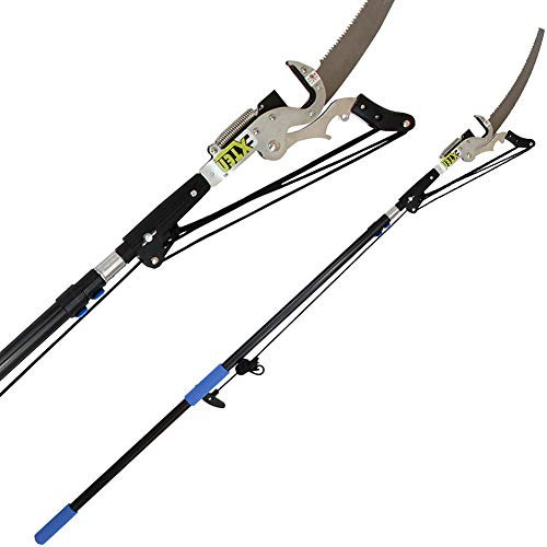 Telescopic Pole Saw 3.6M-7.2M Extendable Telescopic Landscaping Pole Saw with Saw Blade for Pruning and Trimming Branches and Leaves,6M/20FT