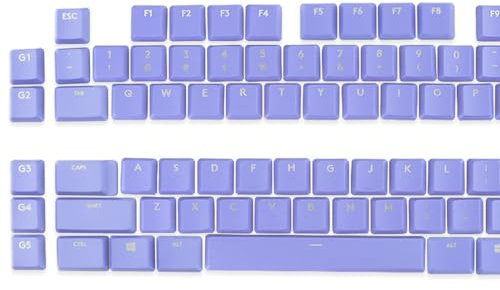 Vollständiger Satz Tastaturtasten Kompatibel für Logitech G813/G815/G913/G915 TKL Tastatur (lila)