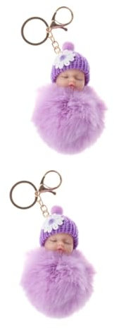PACKOVE 2stücke Cartoon Plush Keychain Doll Flauschiger Schlüsselanhänger Für Autoschlüssel Taschen Und Handys Für Kinderpartys Souvenir