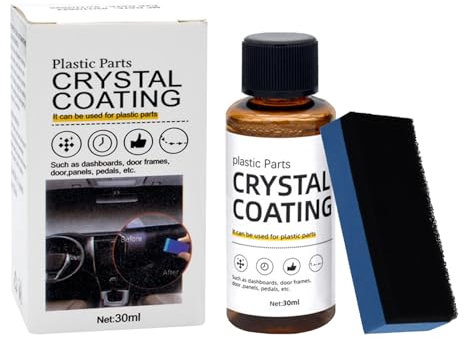 SNONESIY Kunststoffteile Kristalline Beschichtung Crystal Coating Crystal Coating Kunststoff Crystal Coating Auto(1pc,30ml)