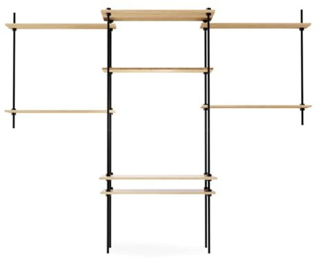 Master Regale DEKO Set: Schreibtisch mit Regal 185x85x35/52,5cm & Regal 85x17,5cm