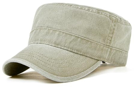 YAMEE Militär Cap Unisex - Klassische Vintage Army Basecap für Männer und Frauen - Verstellbare Denim Baumwolle Sonnenschutz