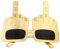 HZAOPZE 1 pcs Kreativer Mittelfinger aus Der Handform Finger Dumme Lustige Party Lustige Neuheit Sonnenbrille für Party- Selfie- Requisiten, 6,3 Zoll breit