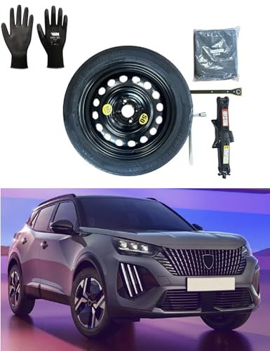 Notrad 16 Peugeot 2008 (2020>) mit Wagenheber, Schlüssel, Handschuhe und Tasche 145/90R16