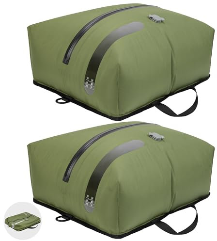 Vakuumbeutel für Kleidung Wiederverwendbar TPU Vakuumierbeutel mit Luftdichtem Ventil Reise Nylon Organizer mit Wasserdichtem Reißverschluss Luftdichte Packwürfel für Koffer Rucksack Handgepäck