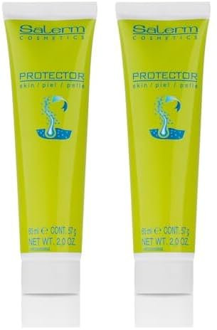 SALERM - Protector Piel - Protector Skin - 60 ml - Evita Manchas de los Tintes de Pelo en la Piel - Previene el Picor en Zonas Sensibles - Fácil de Aplicar (Paquete de 2)