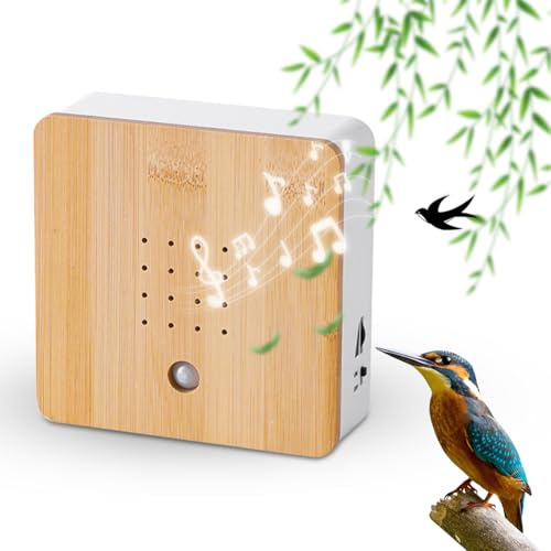 Natural Bird Singing Sound Box, Motion Detector with Suspension Hole, Relaxing Music with Bird Singing for Toilets
