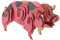DIKACA Holzpuzzle Puzzles Welpenspielzeug Holz Schreibtischpuzzle Bausätze Für Schweine Pädagogisches Holzspielzeug Holzschweinmodelle Pädagogisches Schweinepuzzle Schweinemodellbausätze