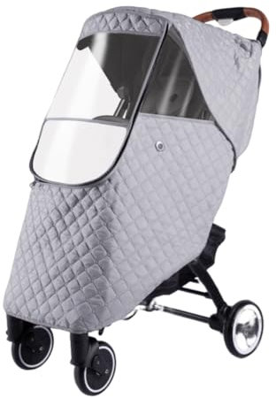Regenschutz Kinderwagen Universal Regenverdeck Wasserdicht Regenschutz Verdickt Regenhülle mit Sichtfenster Regencover Winddicht mit Reißverschluss Raincover Sportwagen Atmungsaktiv