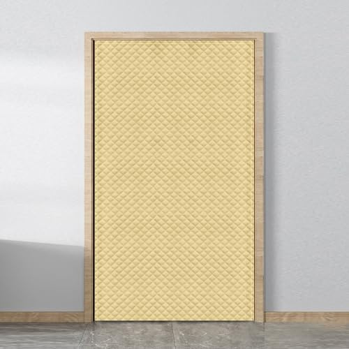 Türvorhang Kälteschutz Schwer Winter, Thermo Türvorhang Haustür Kälteschutz, Wärmeschutzvorhang für Türen, Kälteschutzvorhang Tür, Winddicht Staubdicht Schalldämmung(Gelb,120x180cm)