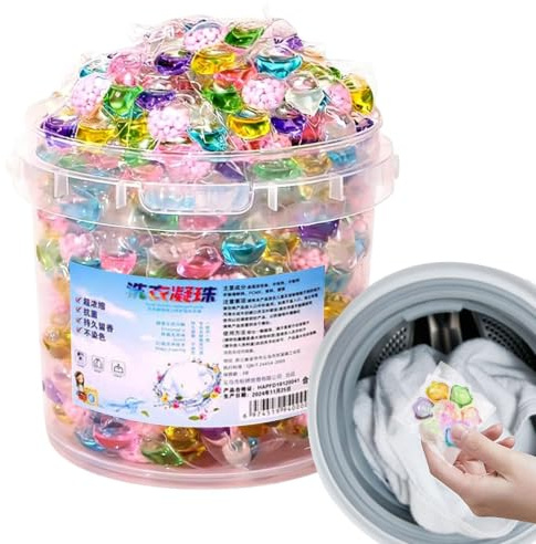 100pcs Dosettes De Détergent À Lessive, Capsules De Lessive 7 En 1 | Perles D'assouplissant Avec Perles Parfumées Parfum Long Pour Appartement, Salle De Bain, Maison, Dortoir