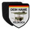 Copytec Patch Feldkoch mit deinem Namen personalisiert Bundeswehr Koch Küchenbulle#24639