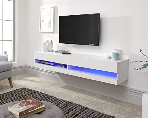 Xpress Delivery Galicia Wall Mounted TV Unit 180cm in white