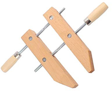 Tubayia 12 Inch Wooden Clamp Screw Clamp Tool Vice Clamp Wooden Pegs