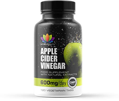 VITALITYVITS Apple Cider Vinegar 120 Tablets - Weight Loss Supplement - Detox - Premium Quality - GMP Standards