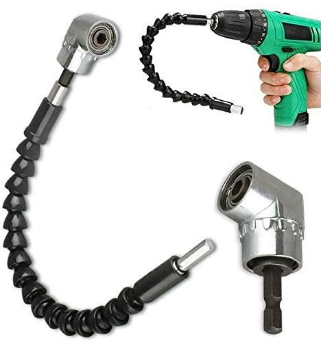 True Face Drill Bit Extension Hex Shank Flexible Shafts Screwdriver Socket Extension with Magnetic Quick Connect Drive Shaft Tip
