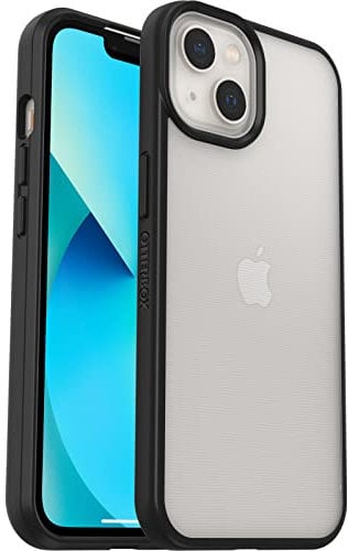 OtterBox Sleek Series Case IPhone 13, Shockproof, Drop Proof, Ultra-Slim, Protective Thin Case, Tested To Military Standard, Clear/Black, No Retail Packaging
