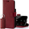 SURAZO Prestige Leather Case for Apple iPhone 13 Pro Max - RFID Wallet Flip Cover with 3 Card Slots & Cash Pocket - Secure Magnetic Closure & Kickstand - Real Leather Folio Bumper (Costa Red)