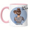 Kiddle-Design Tante Kind Tasse Rosa Personalisiert Name und Frisur Tante Neffe Geschenk Kaffeetasse für Tante Patentante