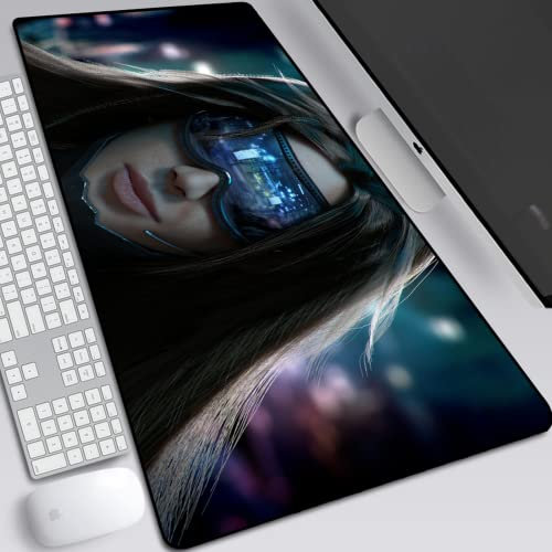 BILIVAN Cyberpunk 2077 - Tapis de souris surdimensionné en deux dimensions - 600 x 300 mm - 4