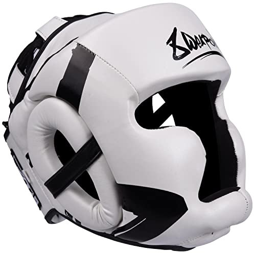 8 WEAPONS Kopfschutz, Unlimited (L/XL, Weiß-Schwarz)