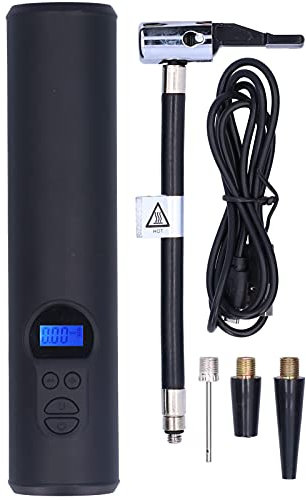 Inflador de neumáticos compresores de Aire portátiles 150 PSI Bomba de inflado de Mano con iluminación de Emergencia Pantalla Digital LCD, inflador de neumáticos inalámbrico eléctrico Recargable para