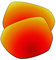 EZReplace Verres de rechange pour lunettes de soleil Oakley Latch Beta OO9436 (verres polarisés), rouge feu, Taille unique