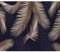 decomonkey Fototapete Blätter 400x280 cm Tapete Fototapeten Vlies Tapeten Vliestapete Wandtapete moderne Wand Wandbild Schlafzimmer Wohnzimmer Wanddeko Palmen Laub blau