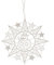 Rudolphs Schatzkiste Baumbehang Stern mit Schneemann Plauener Spitze BxHxT 7x7x0,1cm NEU Christbaumschmuck Weihnachtsbaum Anhänger
