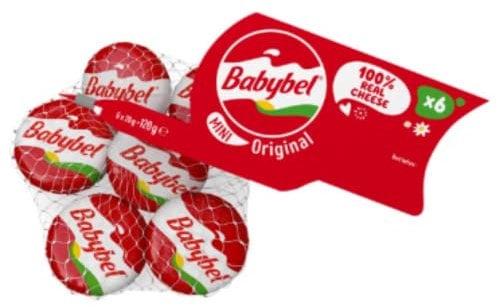 Mini Babybel Original Cheese Snacks 6 x 20g x 12