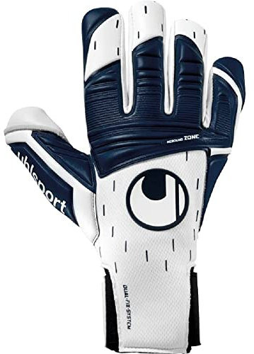 uhlsport Classic Absolutgrip Tight HN Fußball Torwarthandschuhe für Kinder und Herren, Torwart-Handschuhe, Fussball-Handschuhe mit Neopren und halb negativ geschnittene Finger, 7.5