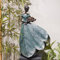 Guichifun Blattengel-Mädchen, Feenstatuen-Kollektion, Raumdekoration, aus Kunstharz, große Deko-Fantasyfigur für Innen- und Außenbereich, rustikalen Garten, Hof, Geschenk, ca. 35 x 22 x 56 cm