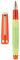 Jinhao 82 Acrylic Fountain Pen, Iridium Fine Nib with Ink Converter, Morandi Orange Red Contrast Color Classic Design Smooth Writing Pen (Gold Trim)