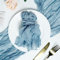 30 Stück Gaze Käsetuch Servietten Sage Green Gauze Cheesecloth Napkins Dinner Soft Cotton Table Vintage Boho handgefärbte Baumwolle 50 x 50 cm Hochzeit Party Brautparty Cafe Restaurant (30er Hellblau)