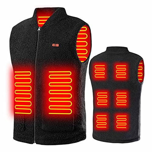 Gilet Riscaldato Uomo Donna Regolabile Giubbotto Termico Riscaldato in Pile Usb 11 Aree Vestiti Riscaldati Giubbotto Termico Moto Equitazione Invernale Pesca Regolabile Caccia Campeggio Gilet (8)