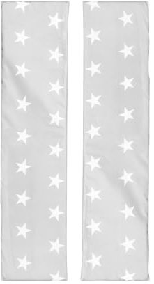 roba Bankauflage für Kinderpartybänke - 2er Sitzkissen-Set im Design Little Stars - Polster passend zu roba Partygarnituren - Grau/Weiß