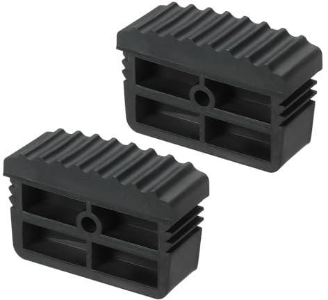 PATIKIL Ladder Feet, 2Pcs Non Slip Extension Ladder Foot Rubber Pads Cover Security Bumpers Replacement for Ladder Protection, Black