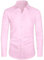 J.VER Men's Long Sleeve Shirts 4-Way Stretch Wrinkle Free Formal Dress Shirt Business Casual Wedding Work Button Down Shirts with Pocket Pink M