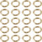 PLABBDPL 20 stück Karabiner Rund, Karabinerhaken Rund 20mm, Runder Karabiner Gold, Karabiner Ring, Schlüsselanhänger Ringe für Tasche Schmuck Schlüsselring Hundeleine DIY Handwerk Machen