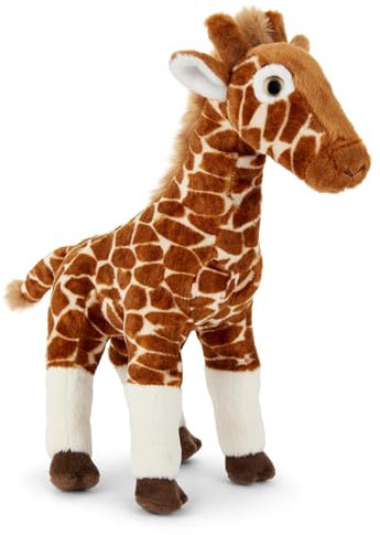 Zappi Co Langhals die Giraffe Plüschtier Langhals (37cm) Langhalsiger Kumpel - Weich, Kuschelig, 100% Recycelt - Großer Savannenfreund