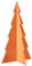 vidaXL Albero di Natale Marrone Cera 80 cm in Legno Massello di Pino, Decorazione Albero di Natale in Legno, Albero di Natale, Albero Natalizio in Legno