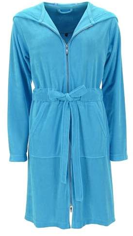 Vossen Damen Bademantel Tampa Ice Blue M