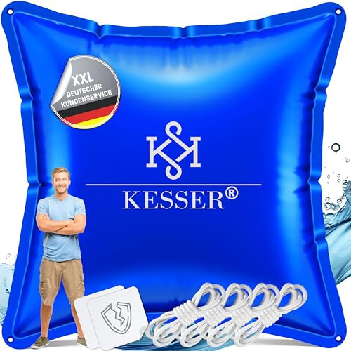 KESSER® Juego de 8 cojines de piscina de invierno de 120 cm x 120 cm, cubierta de piscina con doble costura, cojín de aire para piscina, invernadero, cubierta para piscinas empotrables de invierno,